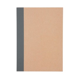 Muji NAA05A9S Notebook, 0.2 inch (6 mm) Horizontal Rule, Beige, A6, B Ruled, 30 Sheets, Thread Bound