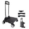 Backpack Trolley Wheeled Cart-Backpack Hand Truck with Luggage Strap,Aluminium Alloy
