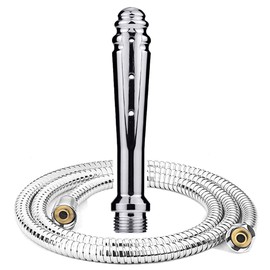 Metal Shower for Enemator and Vaginal Rinse, Enemator Cleaning Shower for Men and Women, Hand Shower, Bidet for Pregnant Women, 59 Inch Shower Hose (Large)