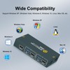 GREATHTEK USB 3.0 KVM Switch HDMI 4K@60Hz, 2 Port KVM