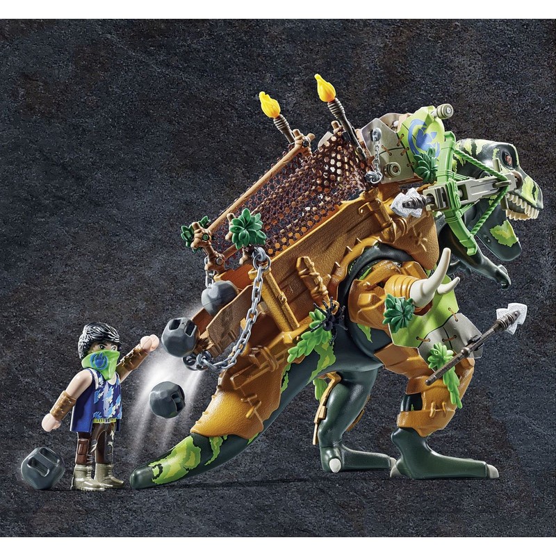 PLAYMOBIL Dino Rise 71261 T-Rex, Dinosaur with Functional Armour, Toy
