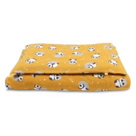 schlummersack Children's Bed Linen Set, 100 x 135 cm, Panda, 100% Cotton, Reversible, with Zip, Oeko-Tex