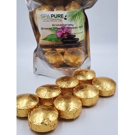 Spa Pure Aromatherapy Shower Steamers - Cold Buster USA Made with 100% Natural & Organic Ingredients, Essential Oils Only - Transform Your Shower - (8 Count) Pack of 1