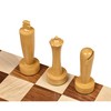 RoyalChessMall-3.9" Berliner Modern Minimalist Chess Pieces Only Set- Weighted Ebonised