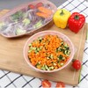 AUXIN 200 Pcs Reusable Food Covers, Clear Elastic Food Storage