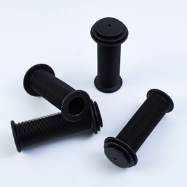 2 Pairs Children's Bicycle Handlebar Grips Ergonomic Rubber Grips Motorcycle Handles 22 mm Scooter Grips Black Mountain Bike Grips Scooter for Scooter Tricycle Children Balance Bike Children's Bicycle