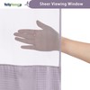 YellyHommy No Hook Shower Curtain with Snap in Liner Set