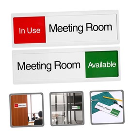 Operitacx 2 Pieces Meeting Room Signs for Privacy Door Sign Sliding Door Sign Meeting Room Sign Office Privacy Sign Door Sign for Bedroom Acrylic