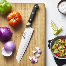 ZWILLING Pro 7-inch Slim Hollow Edge Santoku Knife