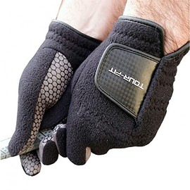 Tour Fit Winter Golf Gloves (Mens Black, Large)