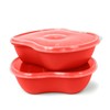 Preserve Food Storage Sandwich Container, Poppy Red, 25 oz., Set