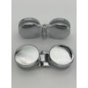 KASHBSAB 2pcs 180 Degree Heavy Duty Cabinet Hinge Frameless Shower