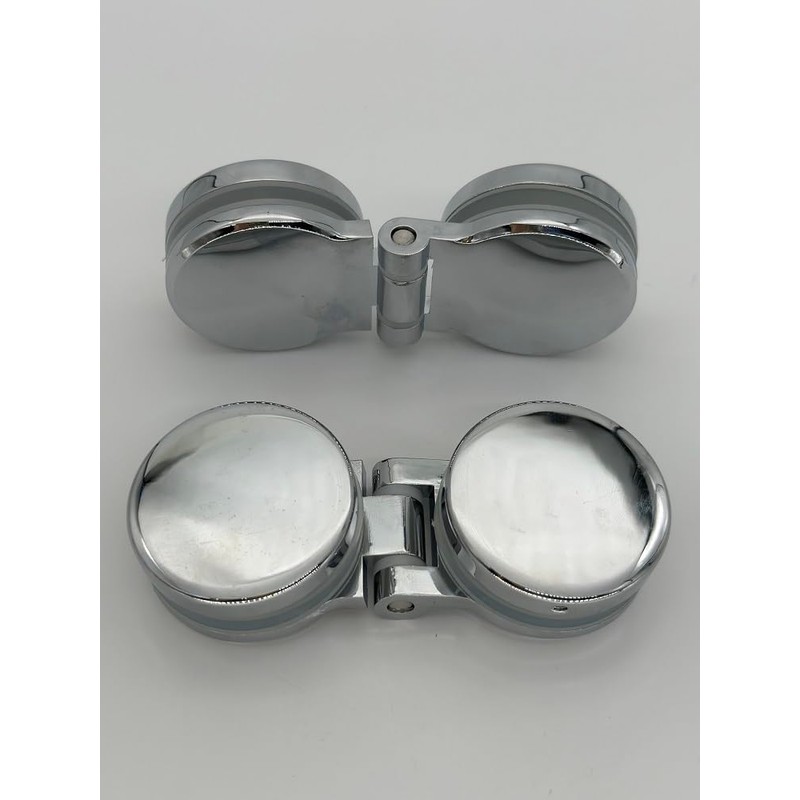 KASHBSAB 2pcs 180 Degree Heavy Duty Cabinet Hinge Frameless Shower