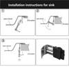 SopimusZ 10Pcs Undermount Sink Clips,Kitchen Sink Clips Installation Repair,Hardware Clips