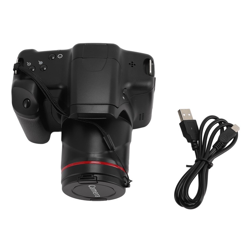 16MP Digital Camera, 180° Flip Screen Compact Camera 1080P Video
