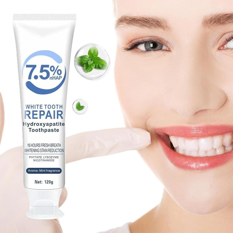 Hydroxyapatite Toothpaste, 7.5% Nano Hydroxyapatite Toothpastes for Enamel Protection and