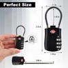 6PACK TSA Approved Luggage Combination Locks,Travel Suitcase Lock with Zinc