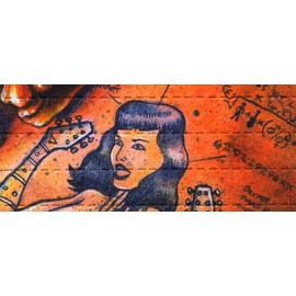 Tripatourium LSD Blotter How Ta Turn A Womun Inta An Lectric Geetar by EMEK, Signed 2003