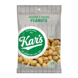 Kar’s Nuts Roasted & Salted Peanut Snacks, 3.5 oz Individual Snack Packs – Bulk Pack of 42, Gluten-Free Snack Mix