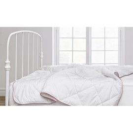 Yatas Bedding Soft Quilted Duvet Insert,Durable Machine Washable Comforter up to 95C, 100% Natural Cotton Shell, Special Suprelle 95 Filling, White (Twin)