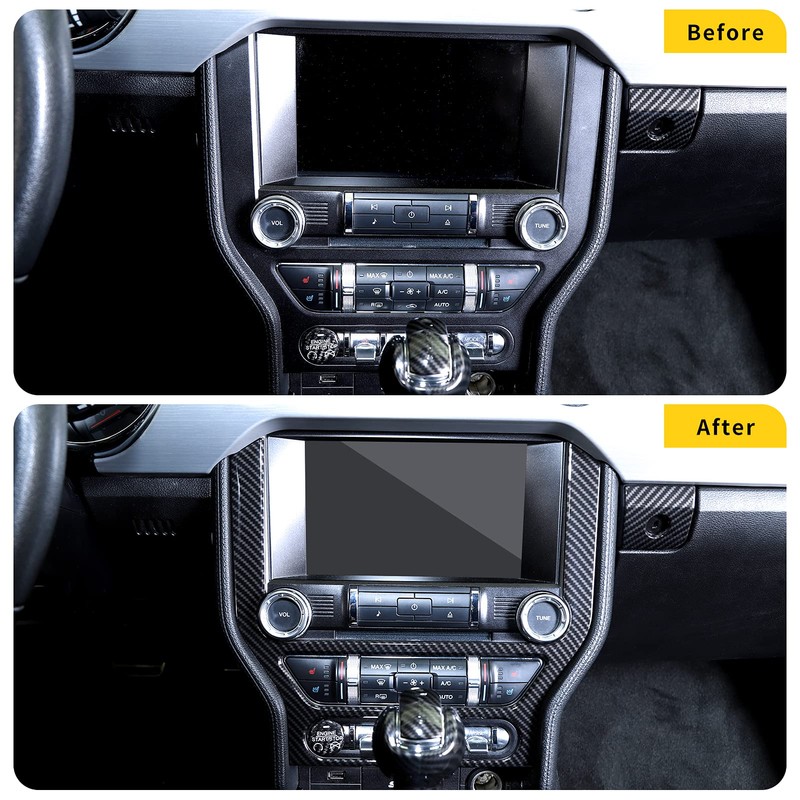 RT-TCZ Carbon Fiber Center Console Multimedia Panel Decoration Trim Sticker