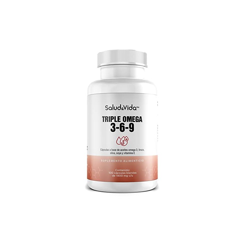 Saludvida México Triple Omega 3-6-9 1400 Mg - 100 Cápsulas