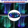 12LED Aquarium Bubble Light Submersible Fish Tank LED Air Bubbler