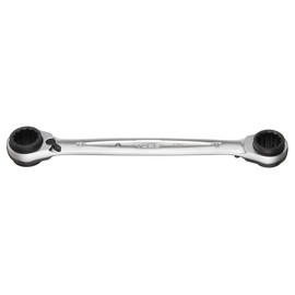 TONE RMW-1619 4-Way Ratchet Glasses Wrench Double Sided Width 0.6 x 0.7 x 0.7 x 0.7 inches (16 x 17 x 18 x 19 mm)