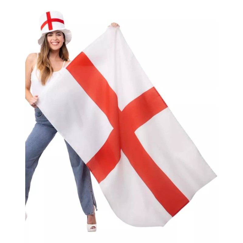 Bandera Inglaterra Poliester 1.5m X 90cm Pais Colgable