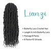 New Butterfly Locs Crochet Hair 14 Inch 8 Packs for