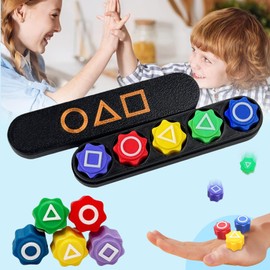 Gonggi Korean Game Set – Traditional Toss Filled with Steel Beads and Catch Game with 5 Gonggi Stones, Challenging Hand Eye Coordination Games, Suitable for Kids & Adults