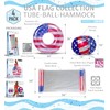 POZA Inflatable USA Pool Floats - Luxurious Swim Floats Filled