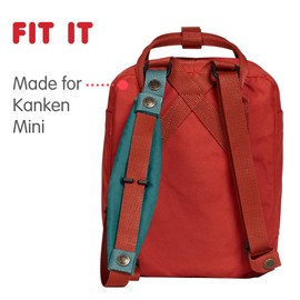 Fjallraven, Kanken Mini Shoulder Pads for Backpacks, Frost Green