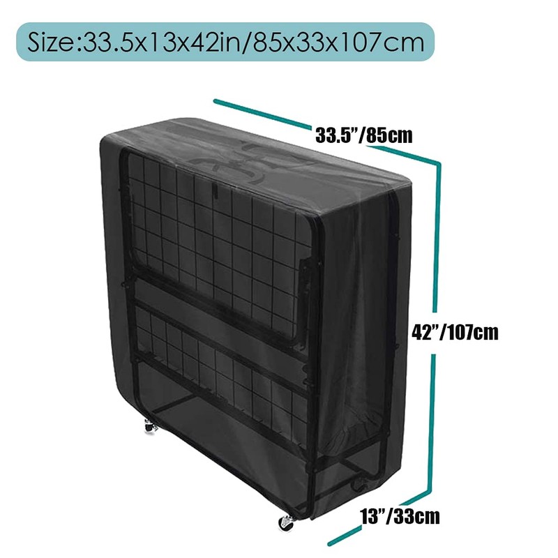 COOSOO Folding Bed Cover for Twin Waterproof Breathable Rollaway Bed