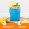 VINUR Kids Stainless Steel Cups-8 oz Stackable Metal Drinking Tumbler