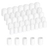 sourcing map 50pcs Round Rubber End Caps Protective Caps 11mm