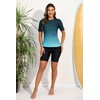 Halcurt UV Shirt Women's Short-Sleeved Rash Guard UPF 50+ Swimming