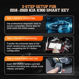 Fit for Kia K900 Smart Key Fob 433MHz 47 Chip 3+1 Buttons Keyless Entry Remote FCC ID: TQ8-FOB-4F17