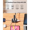 USB C Travel Power Strip, NTONPOWER 3 ft Wrapped Around