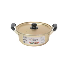 Pearl Metal HB-6608 Pot, Two-Handled Pot, 7.9 inches (20 cm), Aluminum, For Gas Stoves Only, Boiled Food, Oden, Cookall