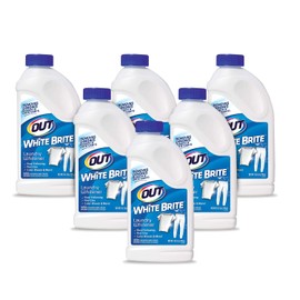OUT White Brite Laundry Whitener, Removes Red Clay, Perfect for Cleaning White Baseball Pants, Sheets, Towels, Safer than Bleach, Cleaner, Brighter, Fresher Laundry, 1 Lb 12 Oz, Pack of 6 (WB30N)