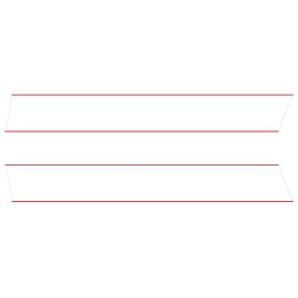 The Pixel Hut White with Red Hood Stripes for Mini Cooper 2002-2006 - Exact Fit - No trimming