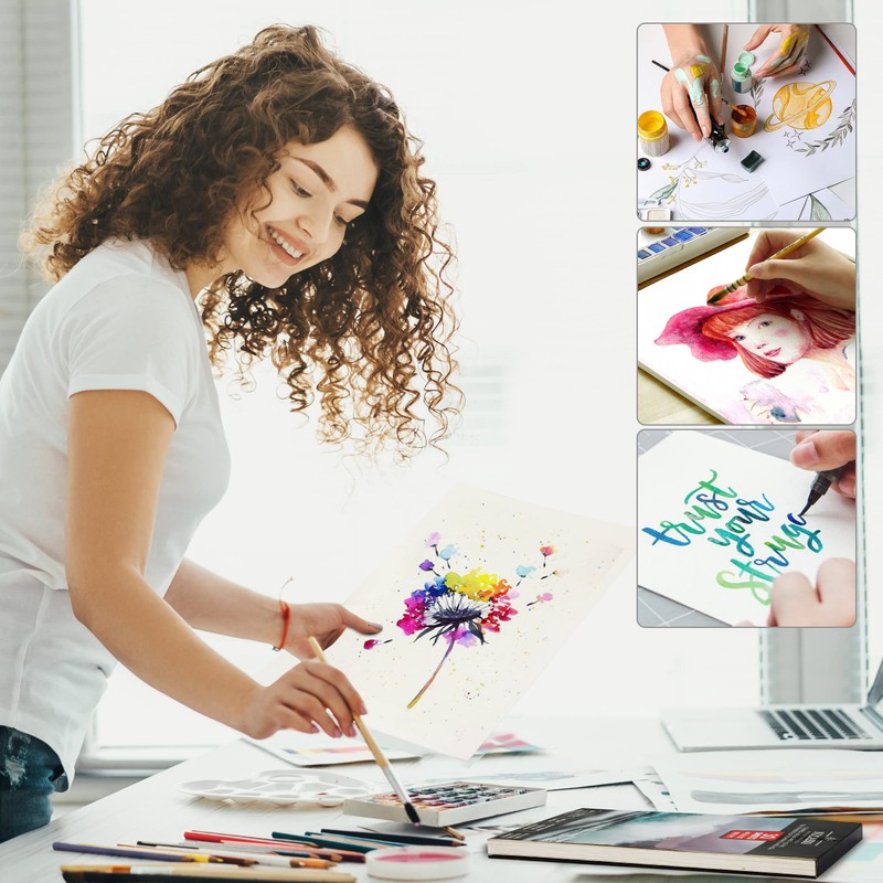 NUCASSO Watercolour Paper Pad A4 x 30 Sheets – Natural