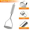 Stainless Steel Potato Masher, Labor-Saving Heavy Duty Potato Ricer,