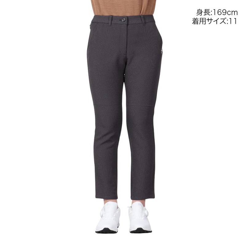 Munsing Wear MG4FLP80L Women's Golf Pants, 9/4 Length, Houndstooth Pattern,