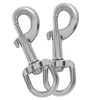 AKVIBG 2 Pack Heavy Duty Swivel Snap Hooks, 87mm Dog