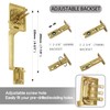BonKuDoo Entry Front Door Handle, Satin Brass Square Front Door