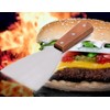 Kerafactum Slanted Pulled Pork Spatula for Hamburger Fried Egg, Grill