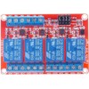 GTIWUNG 4 Channel 24 V Relay Module with Optocoupler -
