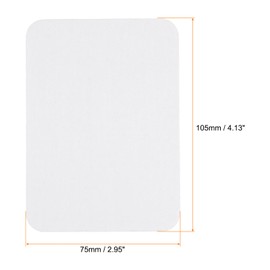 HARFINGTON 6Pcs Iron on Patches for Clothing Repair 3"x4-1/4" Fabric Patch Cotton Decorating for Clothes Pants Bag, White